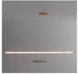 Italian minimalist designer bar restaurant chandelier Nordic minimalist modern all copper restaurant bar lighting