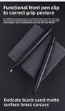 MOONMAN A1 Metal Press Fountain Pen EF 0.4MM Nib Fish Scale Pattern Design Writing Ink Pens Stationery School Office Supplies