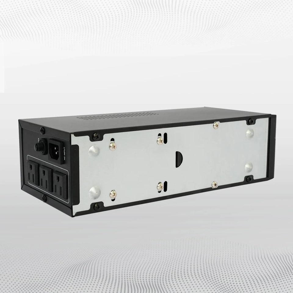 1000VA/600W 120V UPS Power Supply Battery Standby Power with 3 Outlets and LCD Display Surge Protector for Home and Office