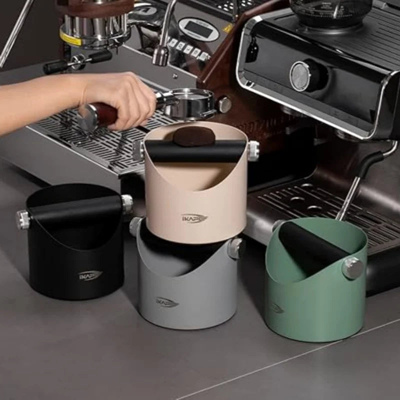 IKAPE Espresso Knock Box,Premium Coffee Knock Box,With Removable Knock Bar and Non-Slip Base for Espresso Barista