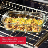 Brilliance Glass Food Storage Container 8-Cup Airtight Leak Proof BPA Free Oven Microwave Dishwasher Safe Perfect Organization