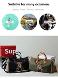 Travel Fitness Bag Luggage Bag Zipper Storage Bag Carry-on Duffle Bag With Single Shoulder Strap For Short Trips Swimming