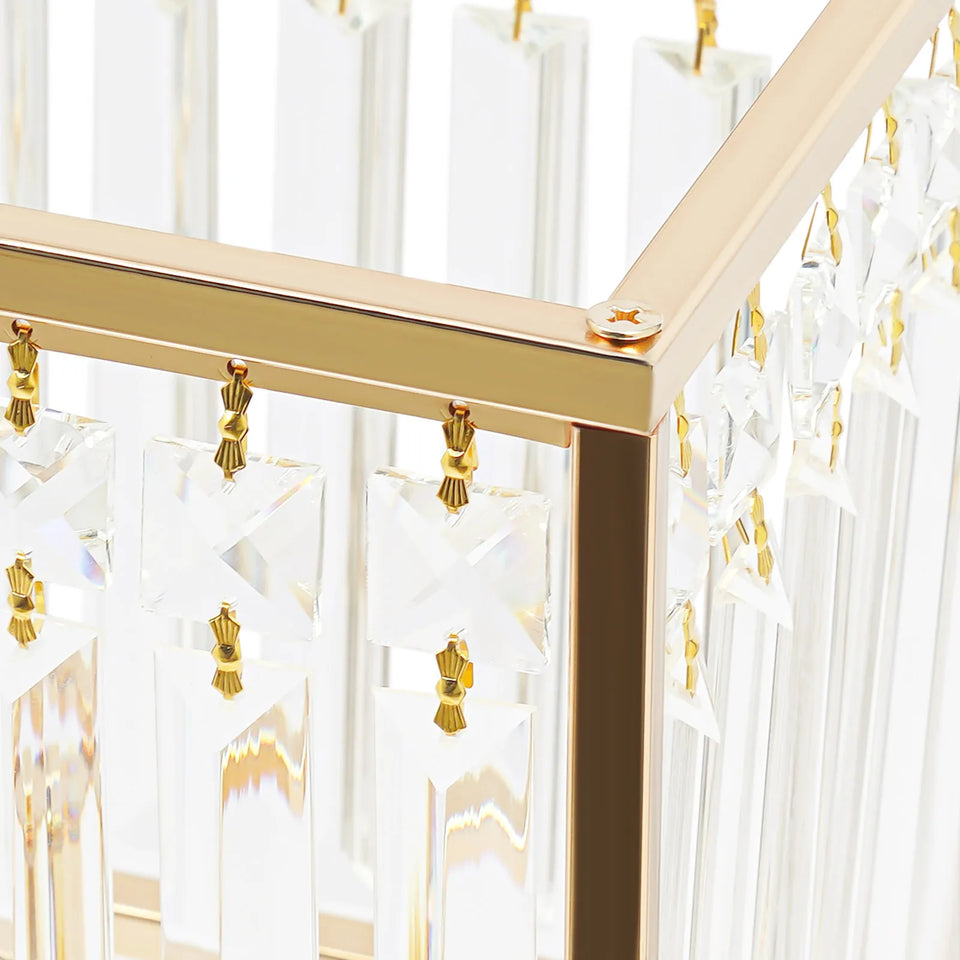 Bymaocar 70*90cm Wedding Flower Stand, Wedding Crystal Flower Stand, Crystal Flower Stand Gold