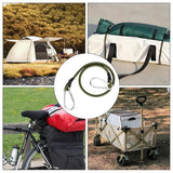 Outdoor Heavy Duty Bungee Cord Elastic Tie Strap String Carabiner Hooks Kayak Cycling Luggage Packing Ropes Camping Accessories