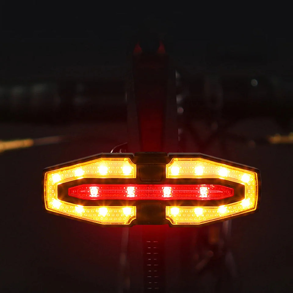 Electric Scooter Turning Signal Tail Light USB Rechargable with Remote Control Warning Lamp LED Waterproof for M365 Pro 2 MI 4