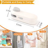 Mini Heat Bag Sealing Machine Package Bags Sealer Thermal Plastic Food Bag Closure Portable Sealer Food Packaging Heat Sealer