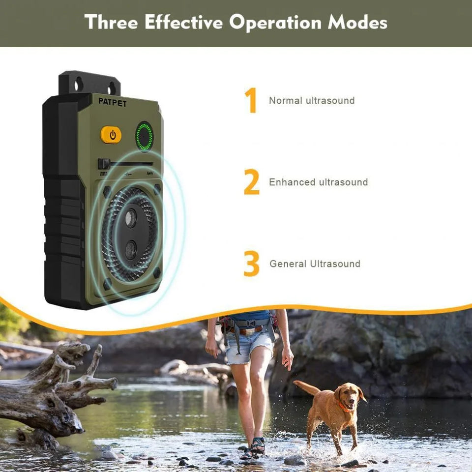 Pet Ultrasonic Anti barking Device Outdoor Intelligent Pet Anti barking Device Dog Drive Device Anti barking Training Device