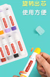12/18/24 Colors Solid Quick-drying Gouache Stick Set for Children and Students To Draw Water-soluble Colorful Watercolor Pens