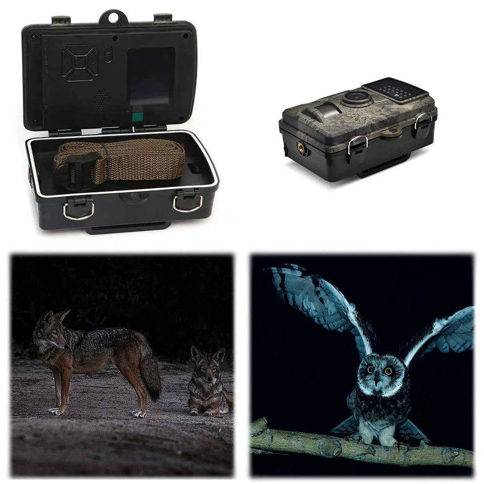 Hunting Trail Camera Waterproof Infrared Night Vision Security Cam Motion Activated Wildlife Camera for Scouting Hunting