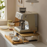 Creative Coffee Machine Storage Racks Wooden Countertop Cups Office Holders Racks Display Shelf Organizer Shelves Kitchen