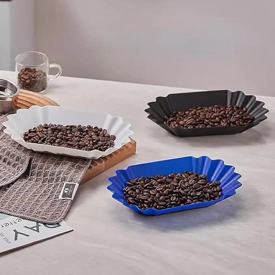 Coffee Beans Sample Tray Coffee Bean Display Dish Oval Sample Tray Storage Container Multi-functional Serving Tray for Home