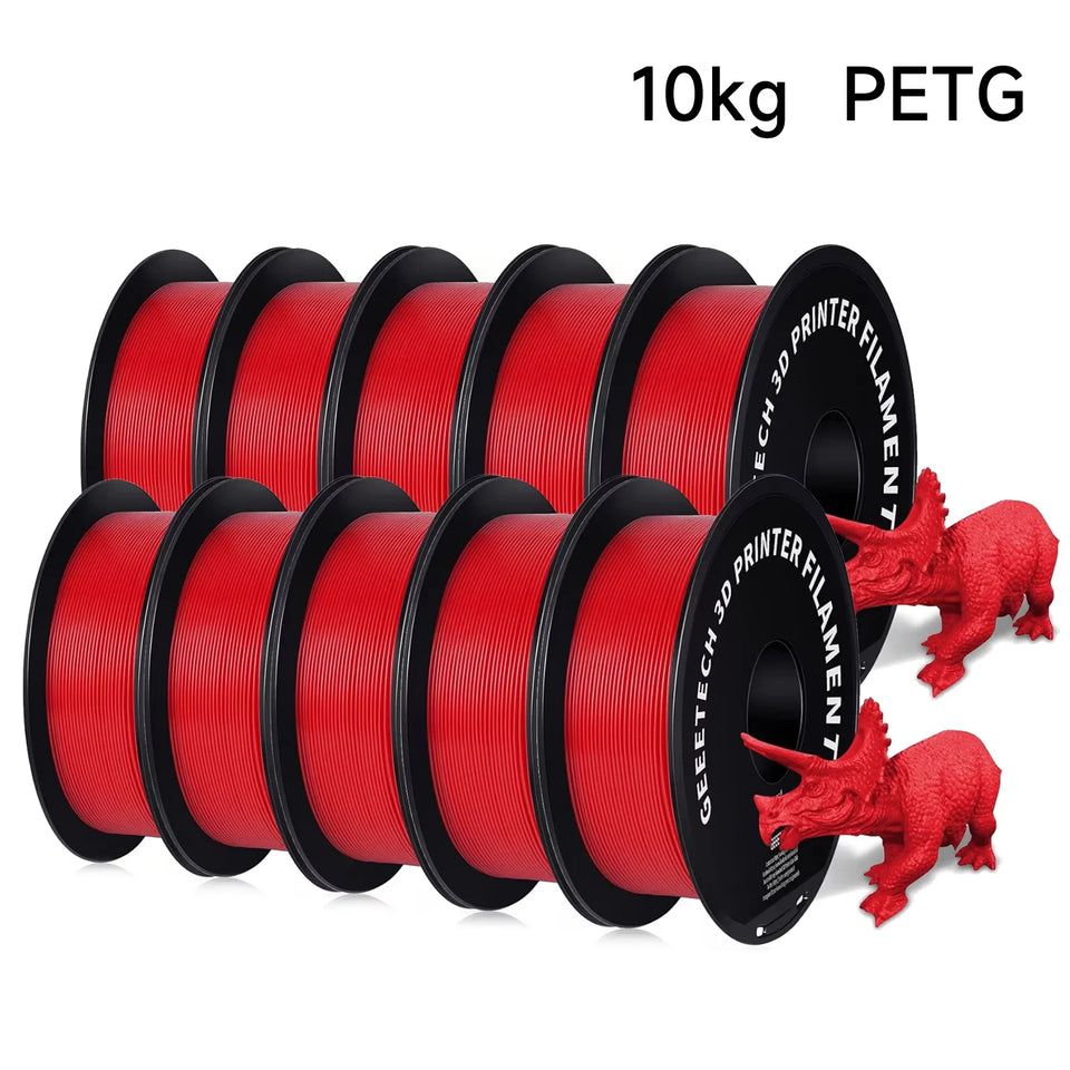Geeetech PETG 10 Rolls Filament 3d print wire Vacuum Packaging 1KG/roll 1.75mm 100% Filament for most FDM 3D printer