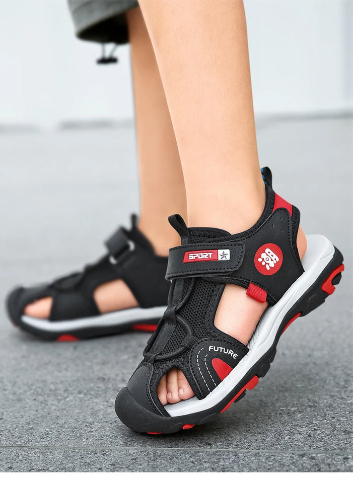 Children Breathable Sport Summer Sandals for Boys Casual Beach Shoe Comfortable Soft Sole Kids Fashion Non-slip Sandalias
