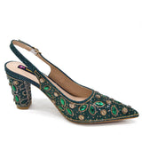 Elegant And Sexy Golden Color High Heels Shoes And Bag With Rhinestone Embellished Toe Is Comfortable Women's Shoes For Party