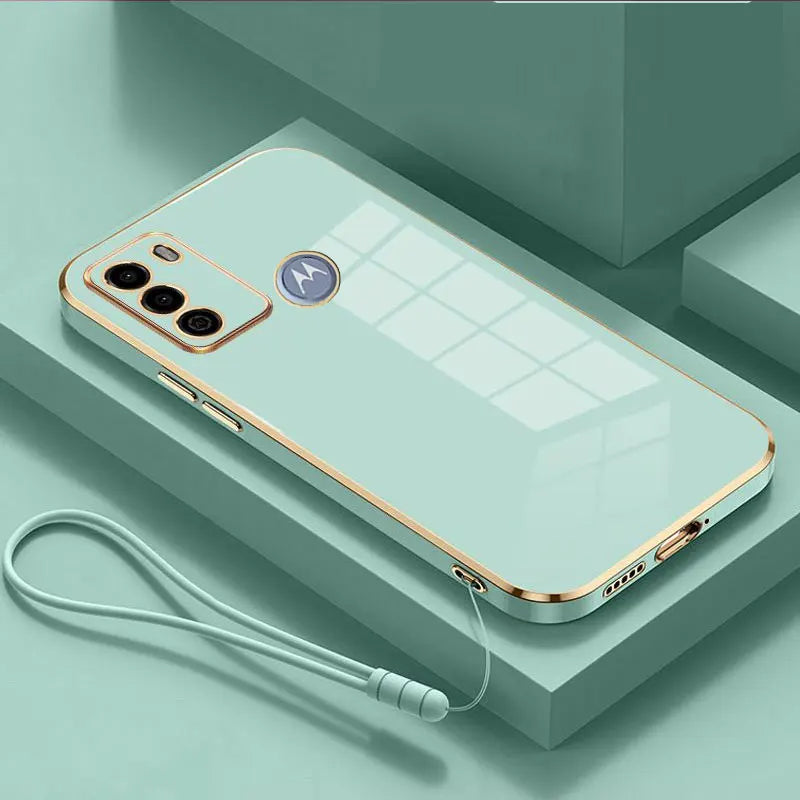 For Motorola Moto G60 Case Moto G60 Phone Case Moto G40 Fusion g60 Luxury Square Plating ShockProof Silicone Back Cover Cases