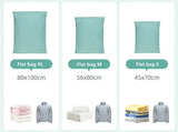 No Need Pump Vacuum Large Plastic Storage Bags Storing Clothes Blankets Reusable Compression Empty Bag Travel Accessories