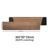 CHOSFOX Wooden Keyboard Wrist Rest Walnut Mouse Pad Solid Mouse Pad Wrist Support Anti-Slip Base Mechanical Keyboard Wrist Rest