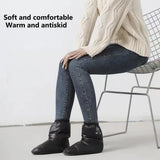 1 Pair Practical Warm Foot Covers Lightweight Shoe Covers Anti-scratch Windproof Winter Warm Down Footwear