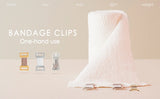 10/20/30Pcs Replacement Elastic Bandage Wrap Stretch Metal Clips Fixation Clamps Hooks First Aid Kit for Sport White/Coffee
