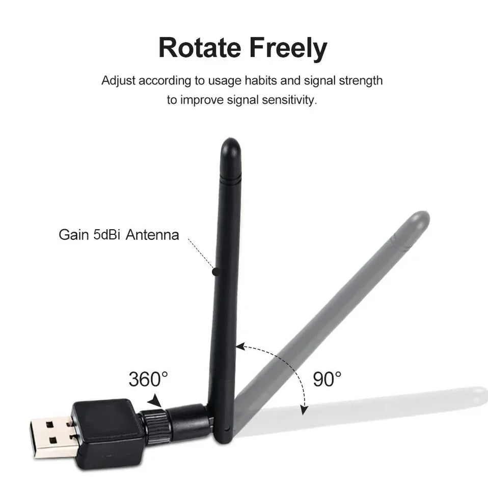 USB WiFi 150Mbps Adapter Mini 2.4G Wireless Network Card 802.11b/n/g/ac Network LAN Card Wifi Antenna Signal Receiver for PC
