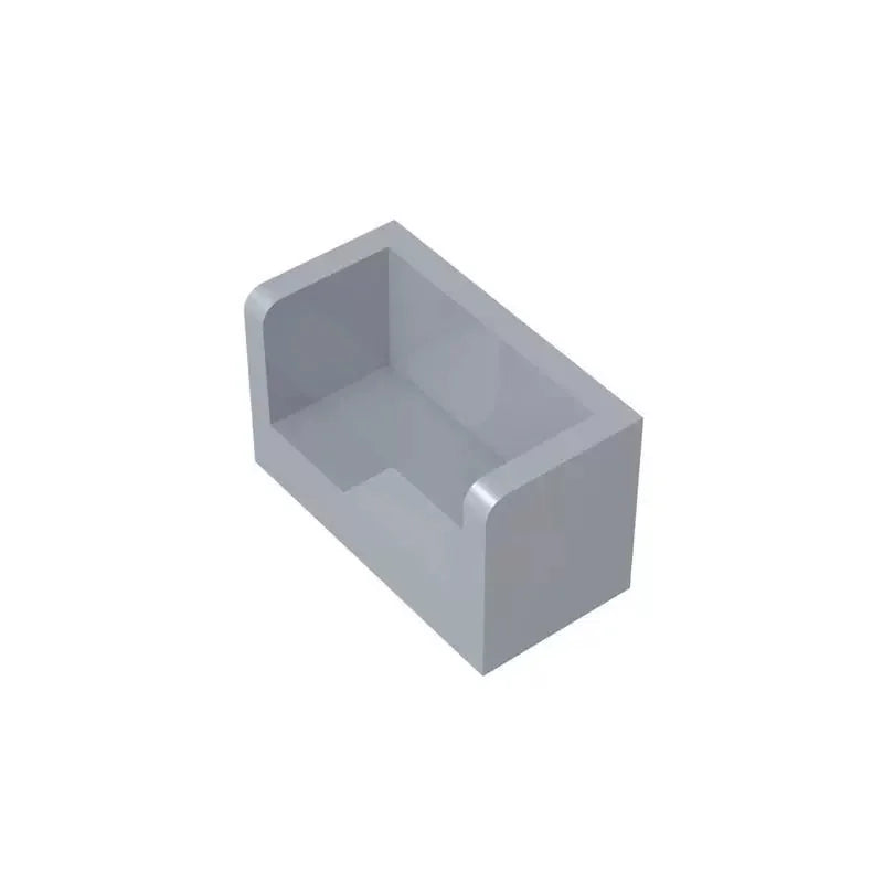 10Pcs 23969 Panel 1X2X1 Rounded Corner 2Sides Building Blocks MOC Accessories Compatible with Brick Children Toys