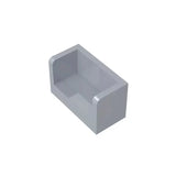 10Pcs 23969 Panel 1X2X1 Rounded Corner 2Sides Building Blocks MOC Accessories Compatible with Brick Children Toys
