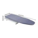 80cm Modern Retractable Ironing Board Closet Pull-Push Stow Away In The Cabinet