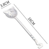 1PCS Cute Cat Coffee Spoon 304 Stainless Steel Cat Spoon Teaspoon Long Handle Flatware Gift Tableware Coffee Accessories