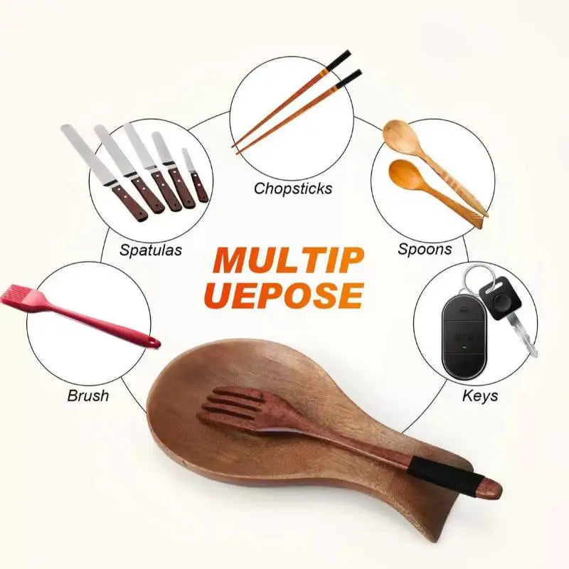 Tray Spoon Pad Cooking Spatula Tableware Holder Wooden Spoon Holder Wooden Spoon Rack Household And Commercial Spoon