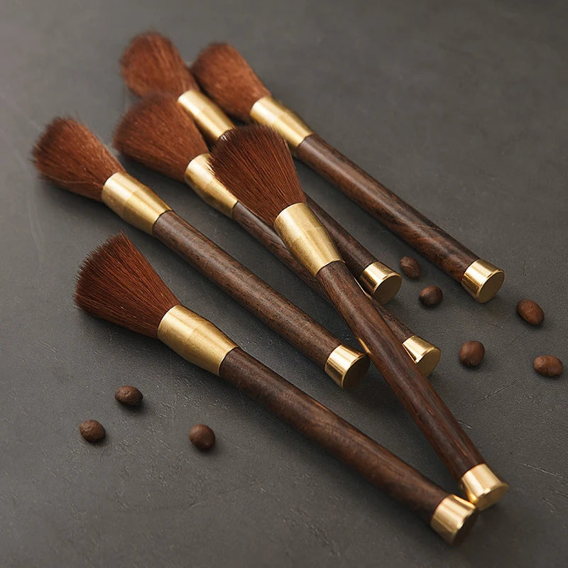 Coffee Grinder Cleaning Brush Wooden Handle Espresso Brush Dusting Coffee Powder Brush Home Kitchen Tool Coffee Accessories