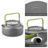 Portable Outdoor Water Kettle Water Pot Teapot Coffee Pot Indoor Aluminum Alloy Tea Kettle Outdoor Camping Hiking Picnic Pot