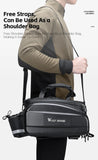WEST BIKING Cycling Trunk Bag Large Capacity Bicycle Pannier Multifunctional Reflective Bike Bag Travel Bag MTB Bike Accessories