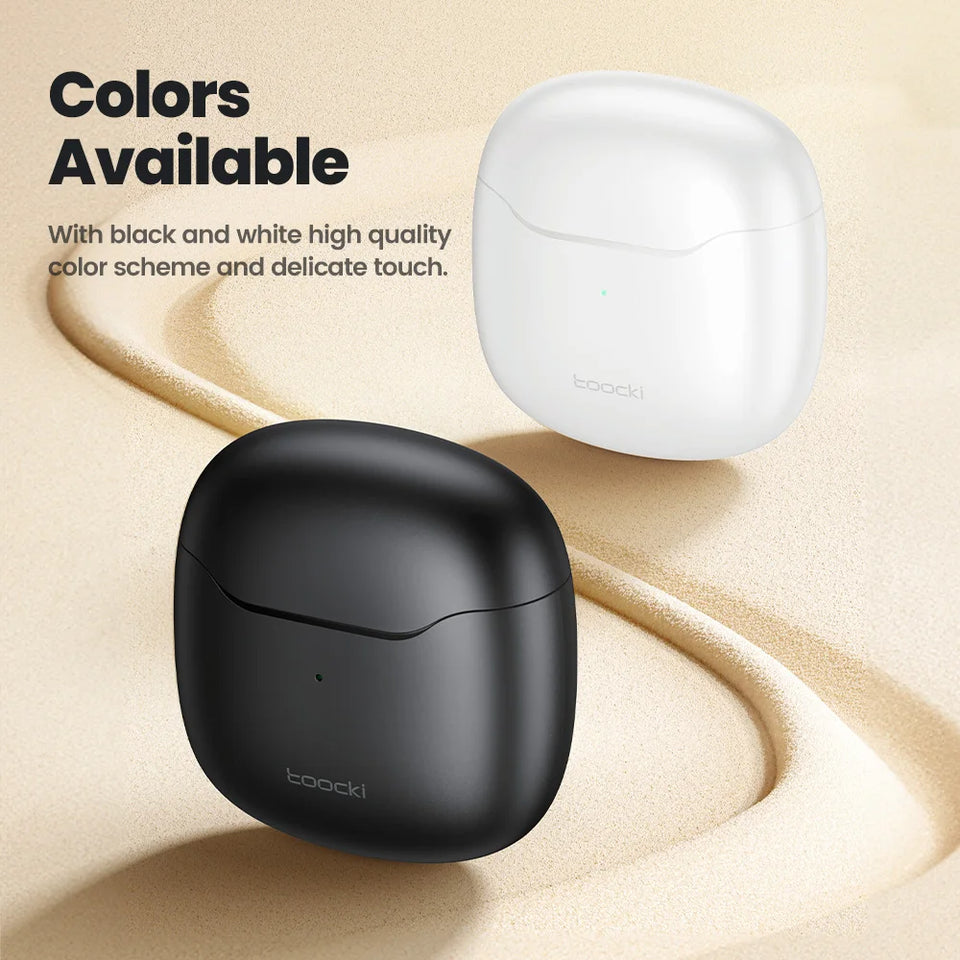 Toocki TWS Wireless Bluetooth Earphones 5.3 IPX4 Waterproof Headset 12M Transmission Distance Long Standby Earbuds Headphones