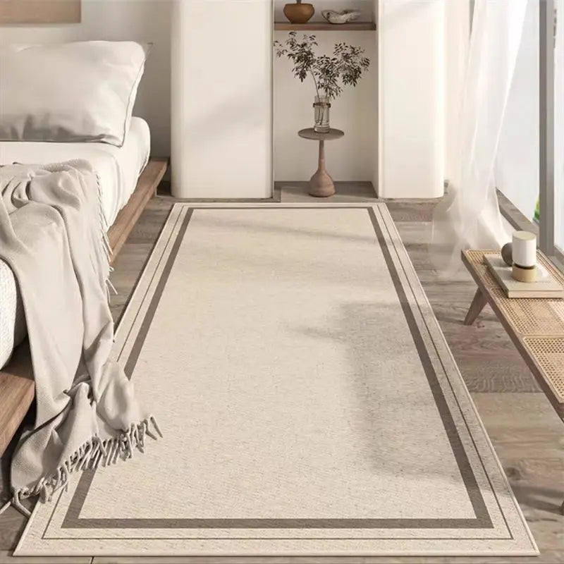 VIKAMA Bedside Carpet, Bedroom High-End Style, Living Room Long Sofa, Coffee Table, Room Floor Mat, Home Decoration