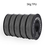 GEEETECH 5Rolls 3D TPU Flexible Filament TPU material 1.75mm Plastic Vacuum Packaging, Non-Toxic High Quality Safe,fast ship