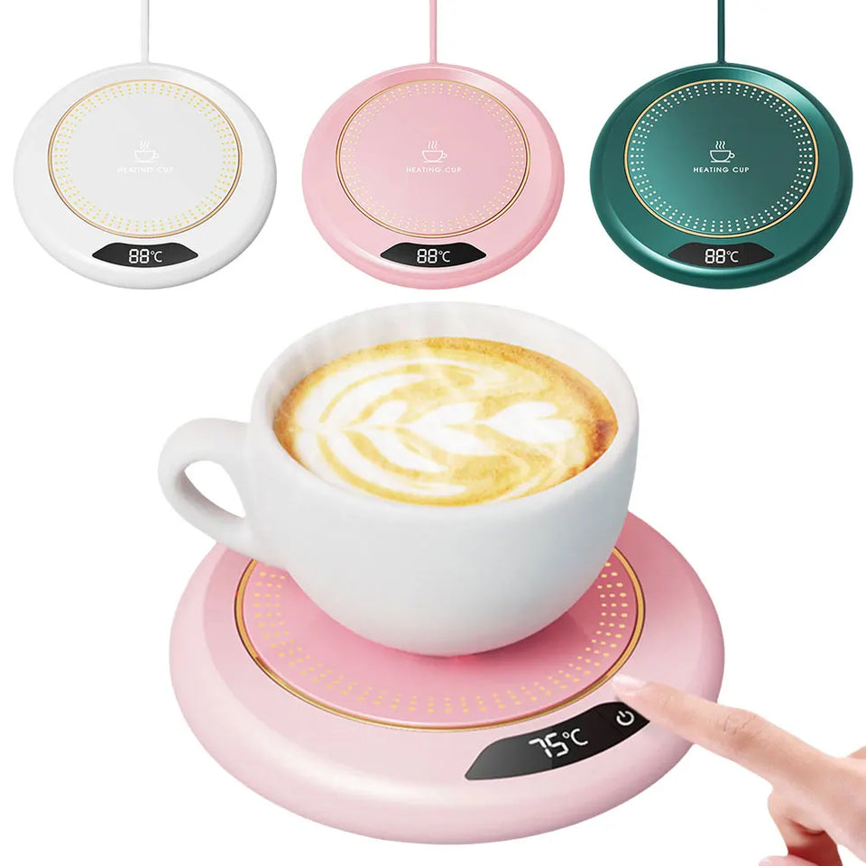 USB Coffee Mug Warmer with 3 Temperature Settings Smart Cup Warmer Electric Beverage Warmer for Hot Coffee Tea and Milk