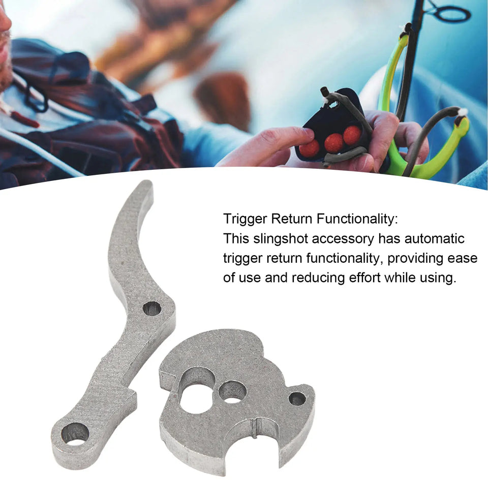 Slingshot Release Device Fittings Handheld Slingshot Release Device Stable Automatic Rebound DIY Release Device for Outdoor