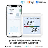 Tuya Zigbee 3.0 WiFi Temperature Humidity Sensor Smart Thermometer Hygrometer APP Remote Control Work with Yandex Alexa