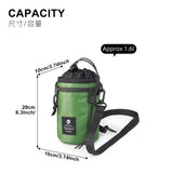 Rhinowalk Bicycle Handlebar Bag 1.6L Insulated Water Bottle Bag Cycling Front Tube Bag Commuting Morandi Color Shoulder Pack