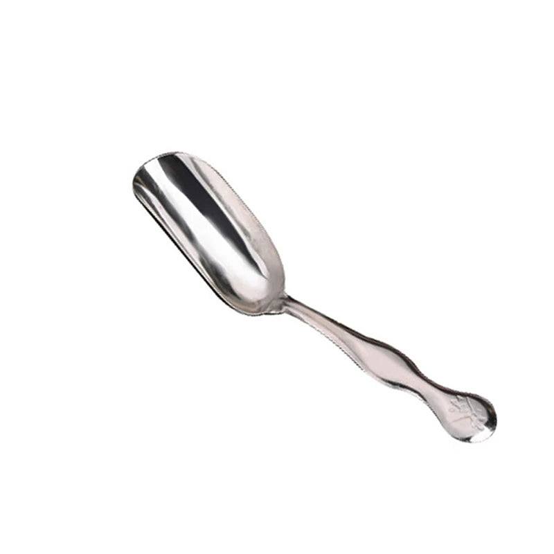 Stainless Steel Long Handle Teaspoon Measuring Shovel Spoon Vintage Loose Leaf Tea Scoop Coffee Bean Scooper Kitchen Sugar