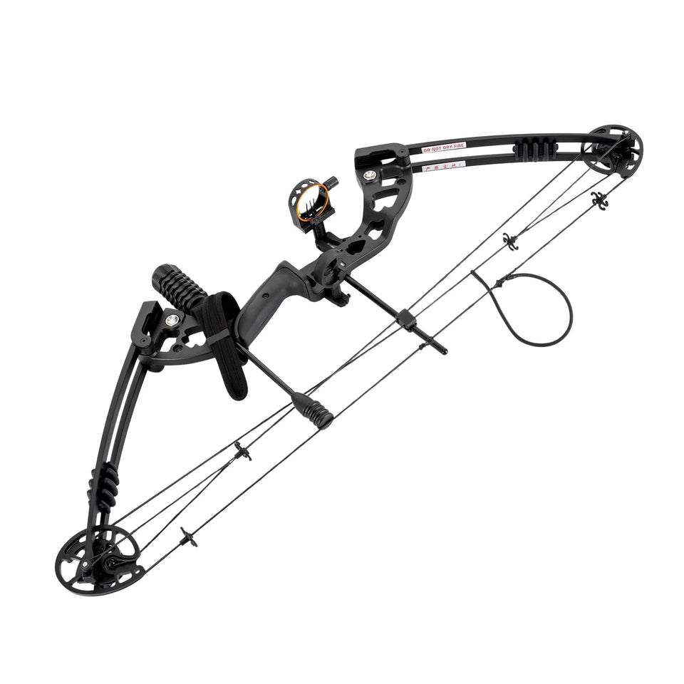 30-55 lbs Compound Bow Adjustable Draw Weight and Length with 3-Pin Sight 12 Arrows Complete Arch Set for Adults Right Hand