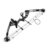 30-55 lbs Compound Bow Adjustable Draw Weight and Length with 3-Pin Sight 12 Arrows Complete Arch Set for Adults Right Hand