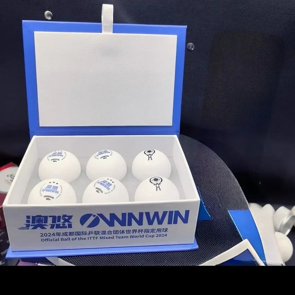 Original Table Tennis Balls 2024 Official Balls of The ITTF Mixed Team World Cup V40+ Ping Pong Balls 3 Star Competition Balls