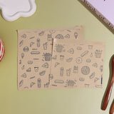 50Pcs Greaseproof Paper Bag, Kraft Paper Bag Food Wrapping Bag Disposable Packaging Baking Paper Plate Mat Kitchen Accessories