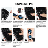 Electric Muscle Stimulator EMS & TENS Unit Pulse Massager for Back Neck Shoulder Knee Joints Full Body Relax 9 Modes 30 Gears