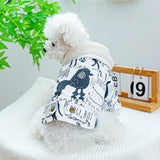 Extra Thick Denim Pet Dog Clothes Breathable French Bulldog Fleece Down Jacket Medium Puppy Clothing Winter York Cat Sweatshirt