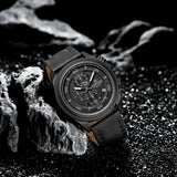NAVIFORCE Waterproof Watches for Men Original Brand Luxury Leather Men's Quartz Wristwatch Fashion Military Chronograph Male