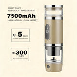 Outdoor camping portable capsule coffee machine, 3-in-1 multi-functional espresso machine with built-in wireless milk frother.