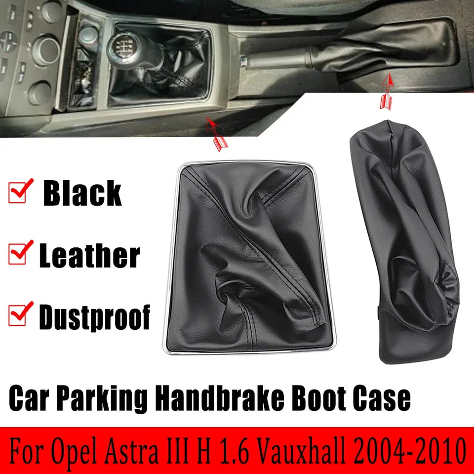 Top quality Gear Lever Shift Knob Boot Case Collar Parking Handbrake Cover For OPEL ASTRA III H 1.6 VAUXHALL 2004-2010