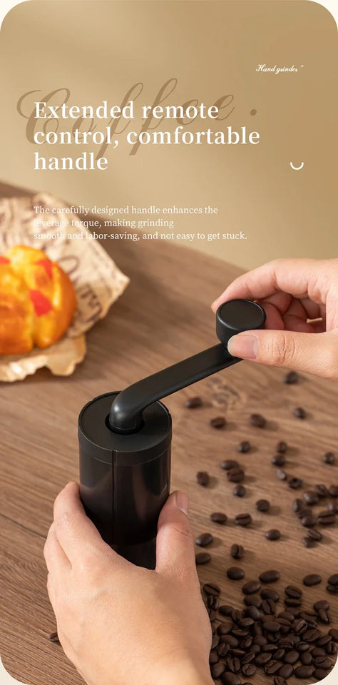 Manual Coffee Grinder Machine Grinding Home Outdoors Travel Hand Crank Portable Coffee Grinder Adjustable Bean Grinder withbrush